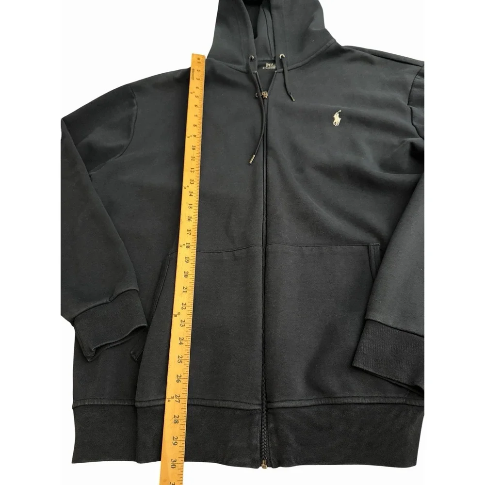 Polo Ralph Lauren Hoodie Men 2XLT Full Zip Blue Pony Heavy Weight #T8-1